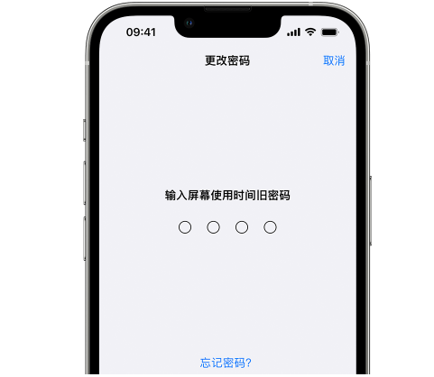 蒙阴iPhone屏幕维修分享iPhone屏幕使用时间密码忘记了怎么办 